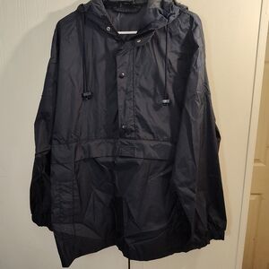 J. Crew Men Or Woman's Navy Blue Windbreaker Rain Jacket